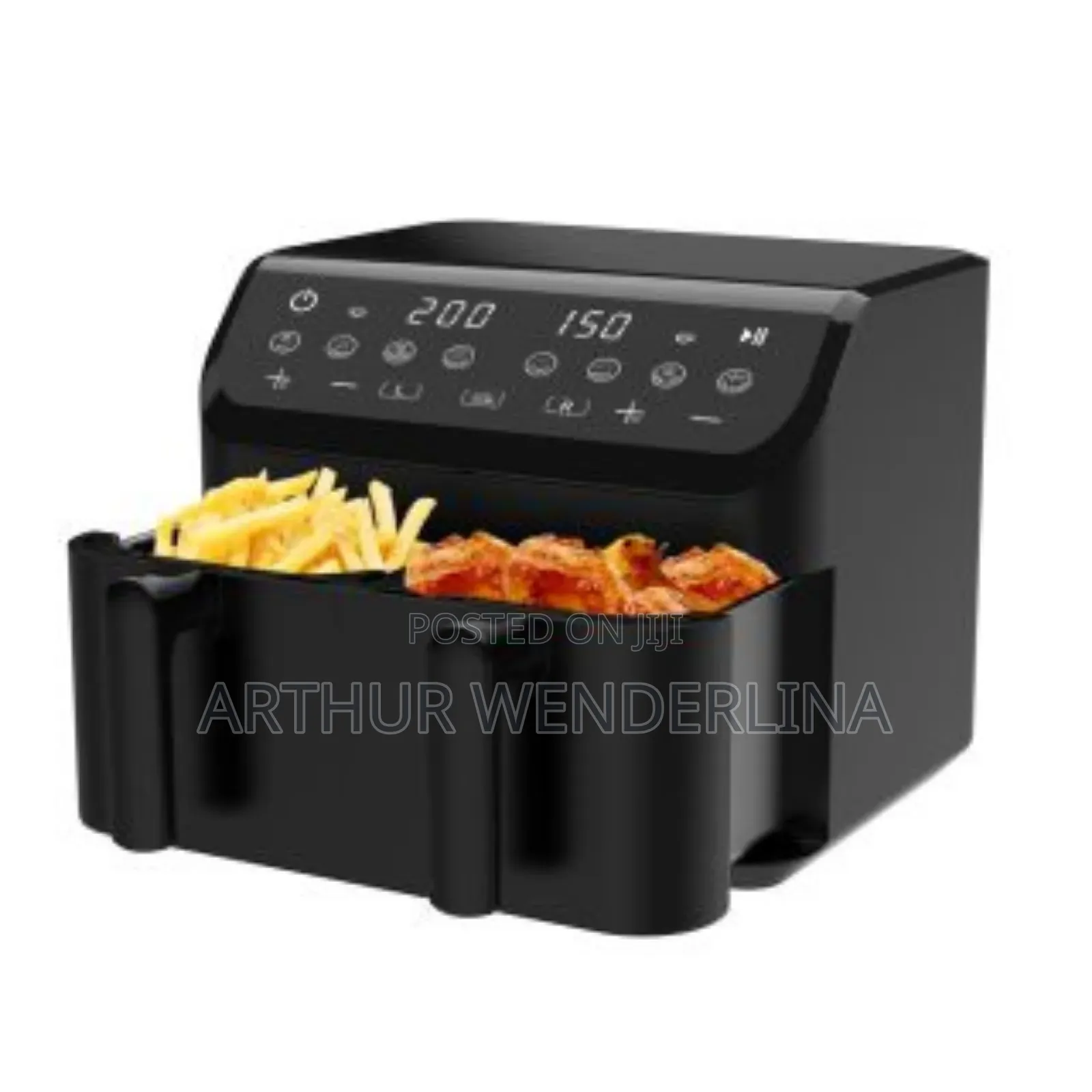 ST-9692 2000W 4.5L Dual Zone 2-Basket Air Circulation Fryer