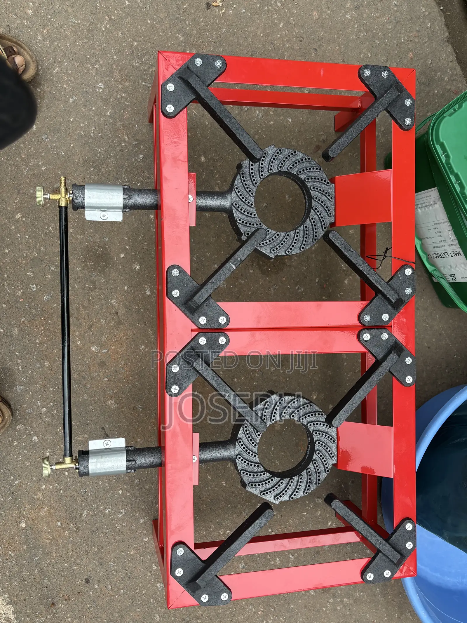Heavy-Duty Double-Burner Gas Stov