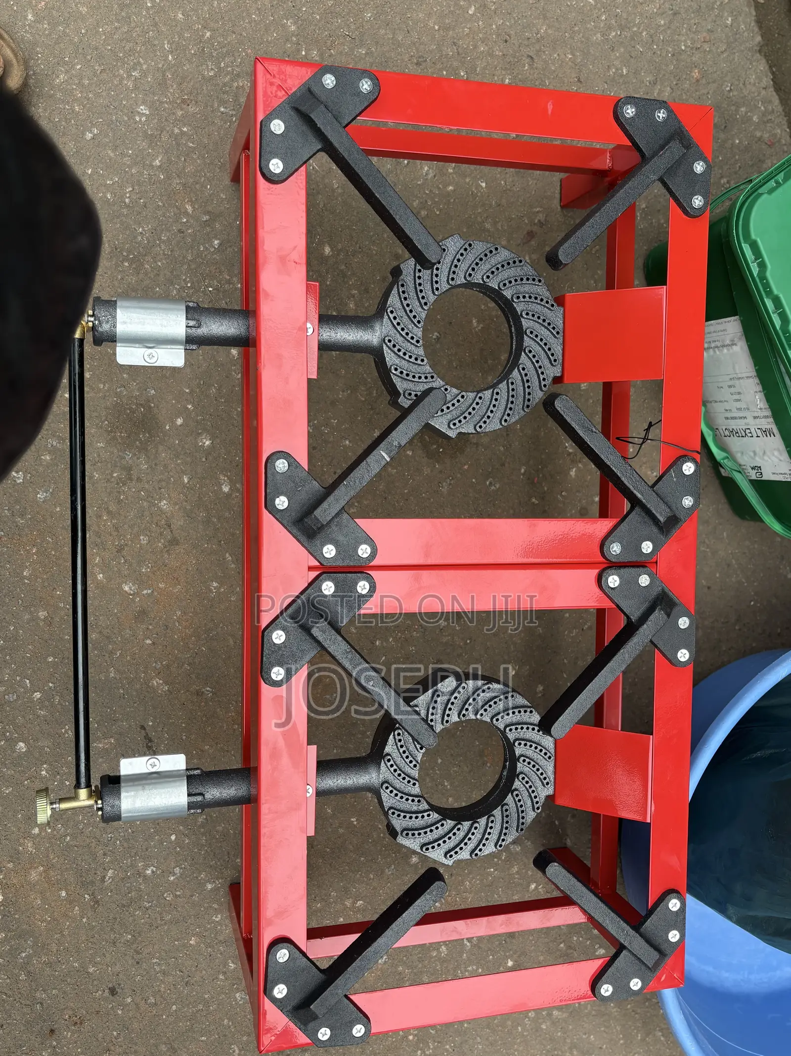 Heavy-Duty Double-Burner Gas Stov