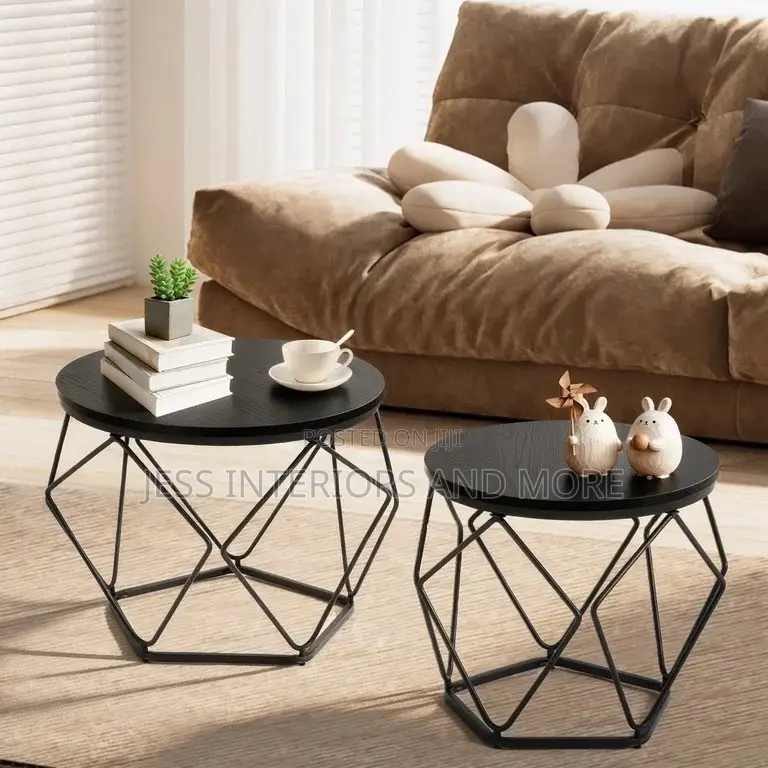 Coffee Table Set of 2, Nesting Side Tables for Living Room