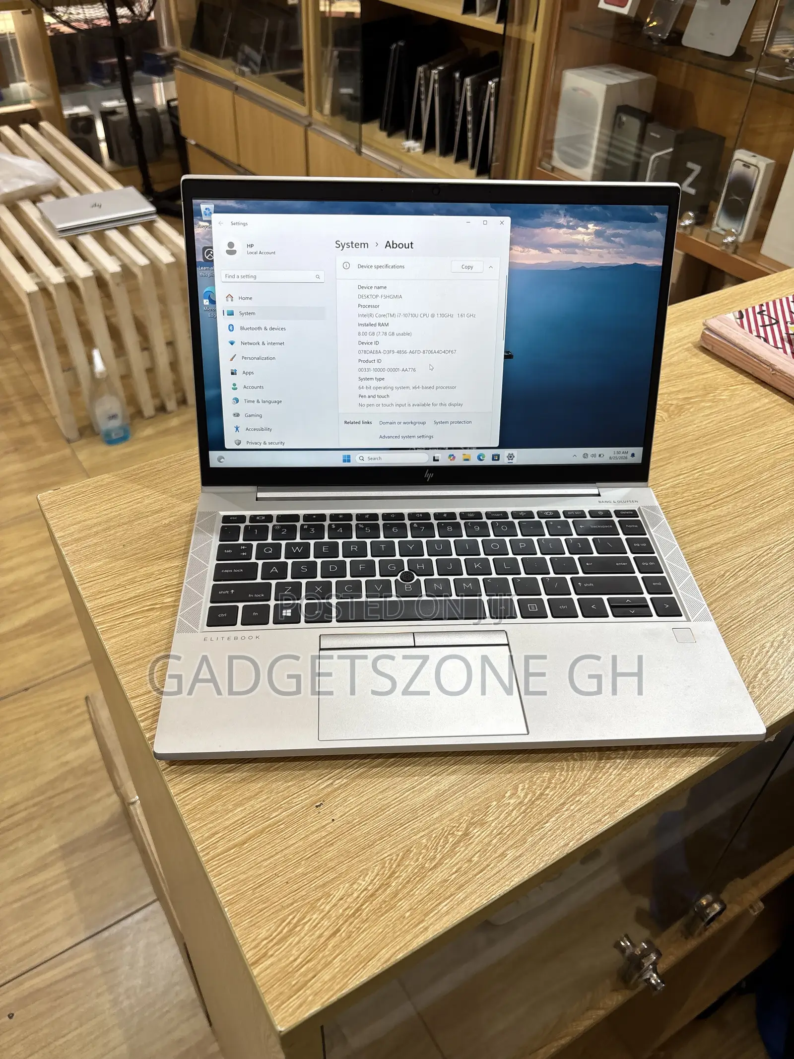 Laptop HP EliteBook 840 G5 8GB Intel Core i7 SSD 256GB