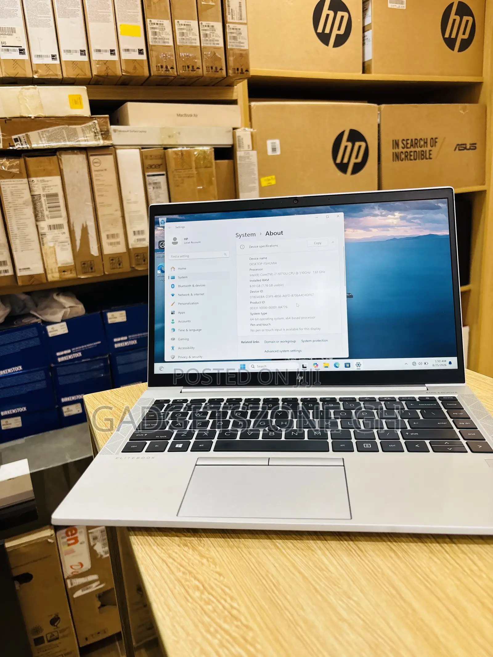Laptop HP EliteBook 840 G5 8GB Intel Core i7 SSD 256GB