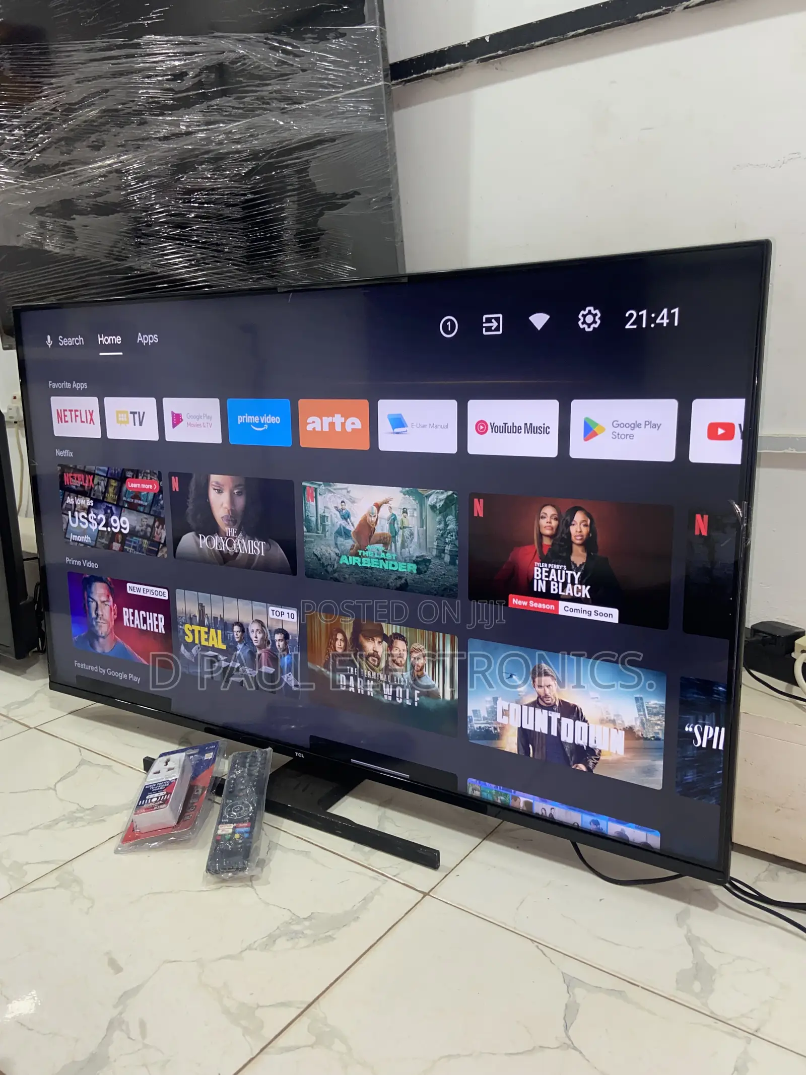 50 Inches Ultra QLed Smart Android TCL TV. (50P735)