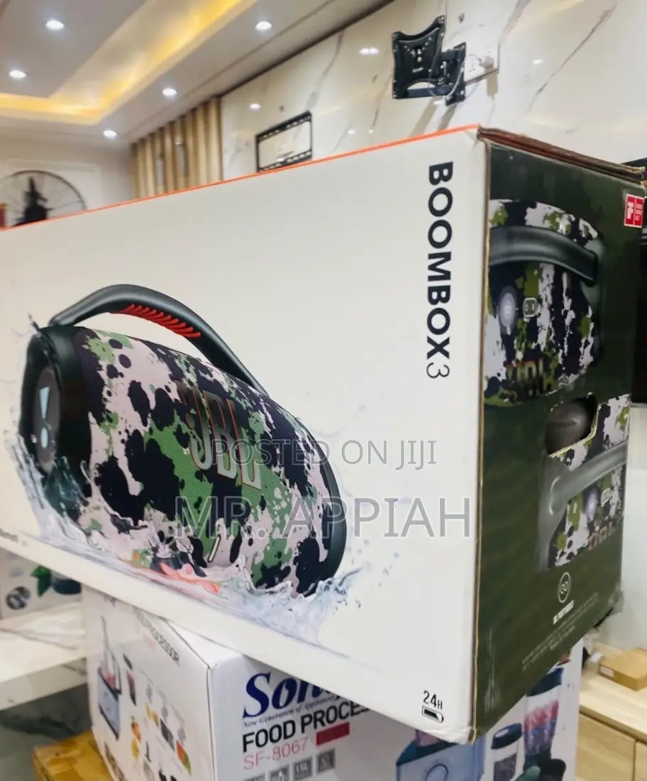 Super Classic Boombox 3 Speaker(Black)Waterproof..