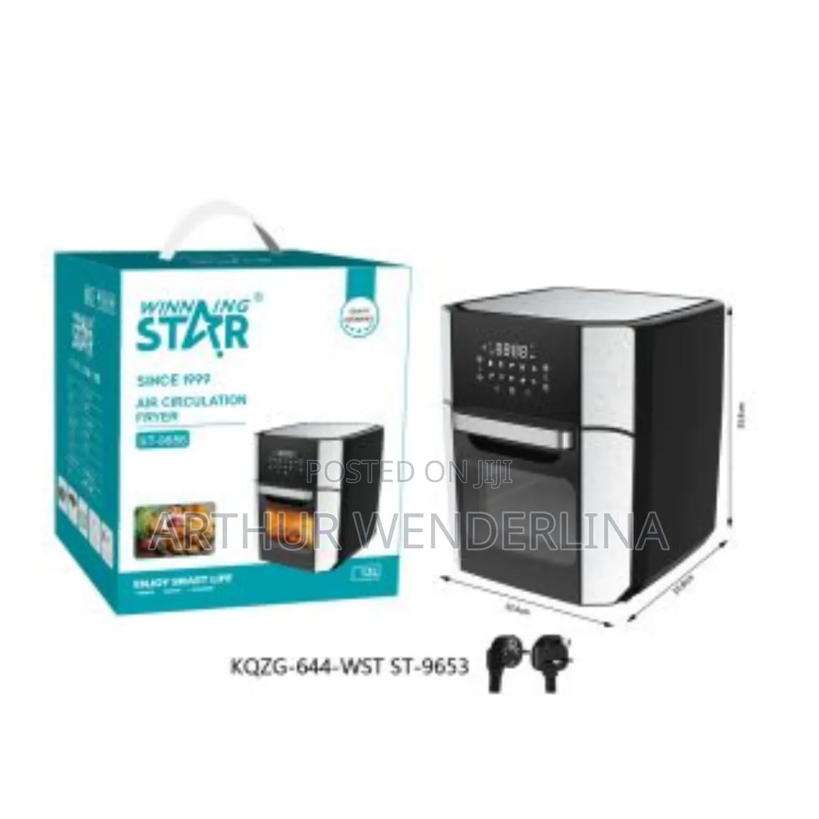 12L Air Circulation Fryer Oven With LCD Display Touch Panel
.1800w