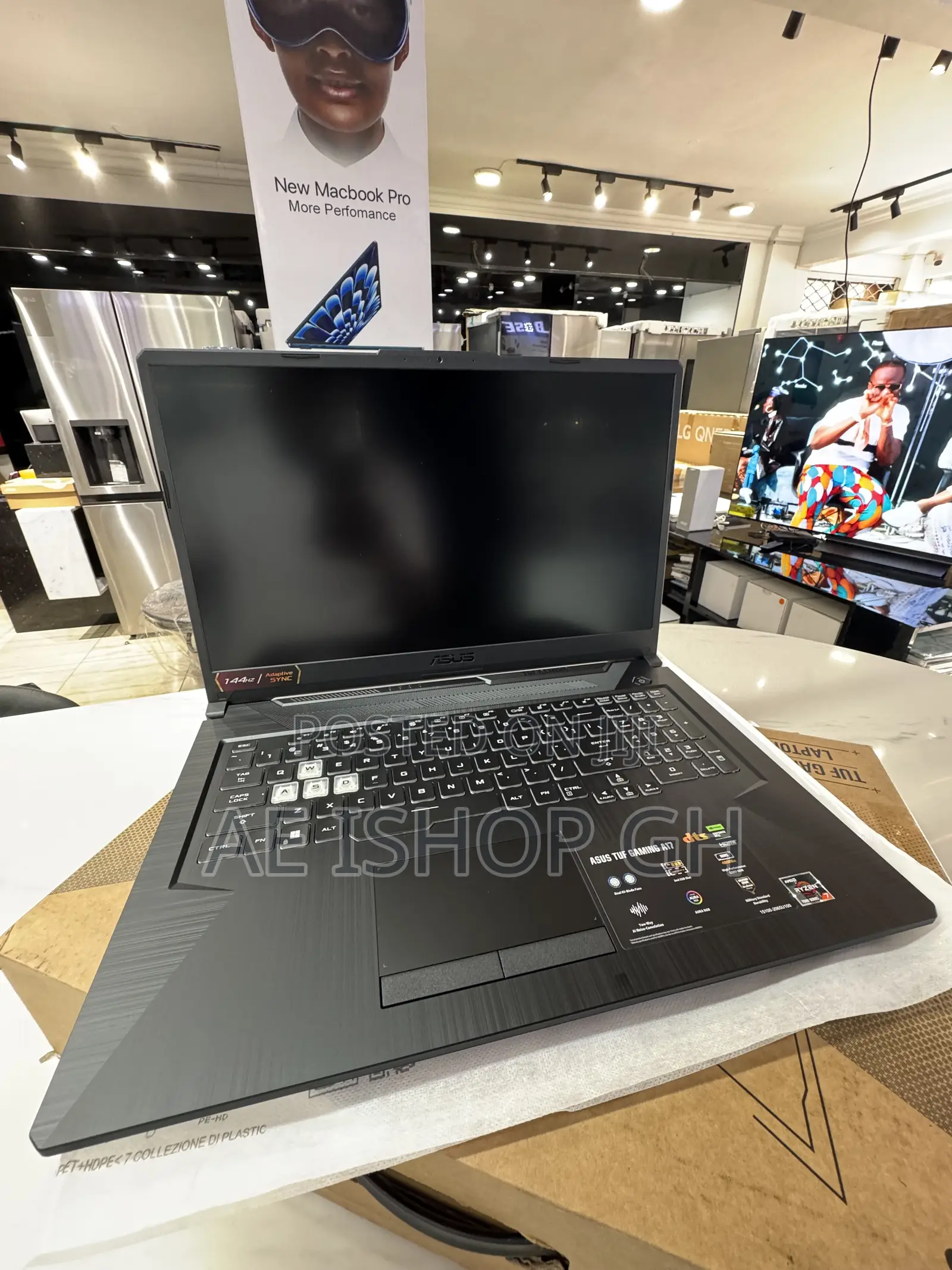 New Laptop Asus TUF Gaming A17 8GB AMD Ryzen 7 SSD 512GB
