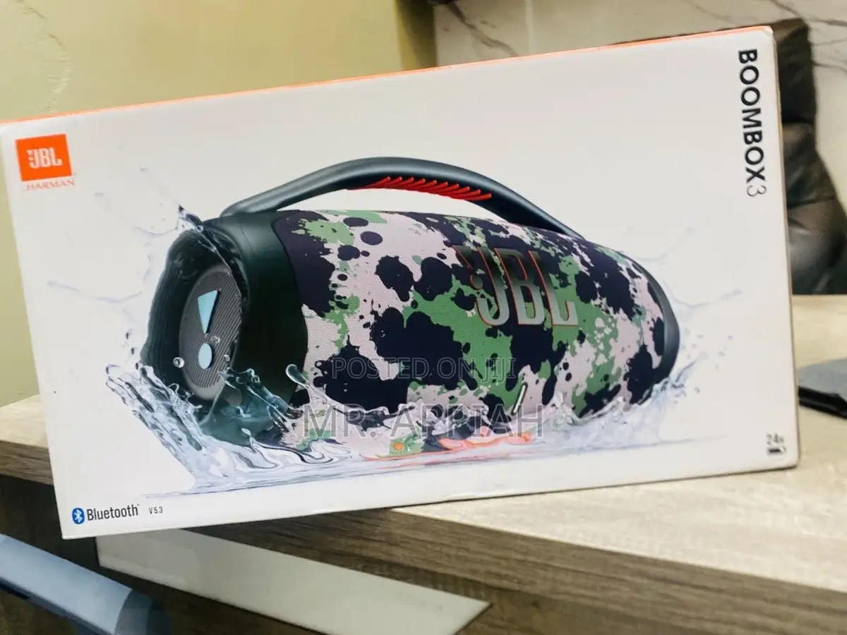 New JBL Boombox 3 Portable Bluetooth Speaker(Waterproof)