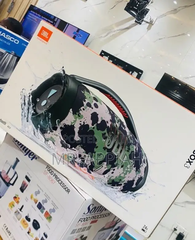 New Durable JBL Boombox 3 Portable Bluetooth Speaker(Waterproof)