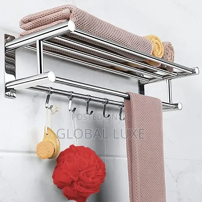 Bathroom Towel Holder – Wall-Mounted Towel Rack