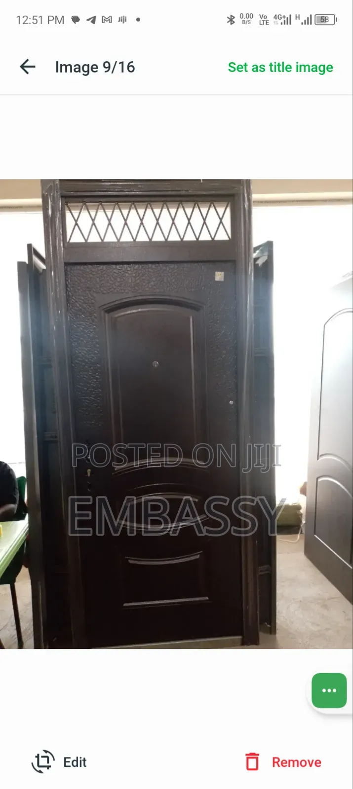 Fan Light Security Door