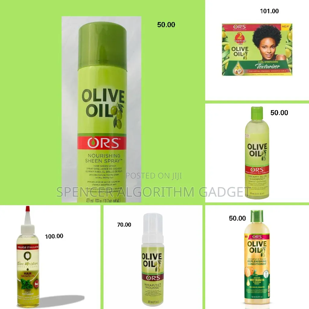 Ors Olive Oil Shamp/Cond/Mousse/Sheen Spray/Texturizer