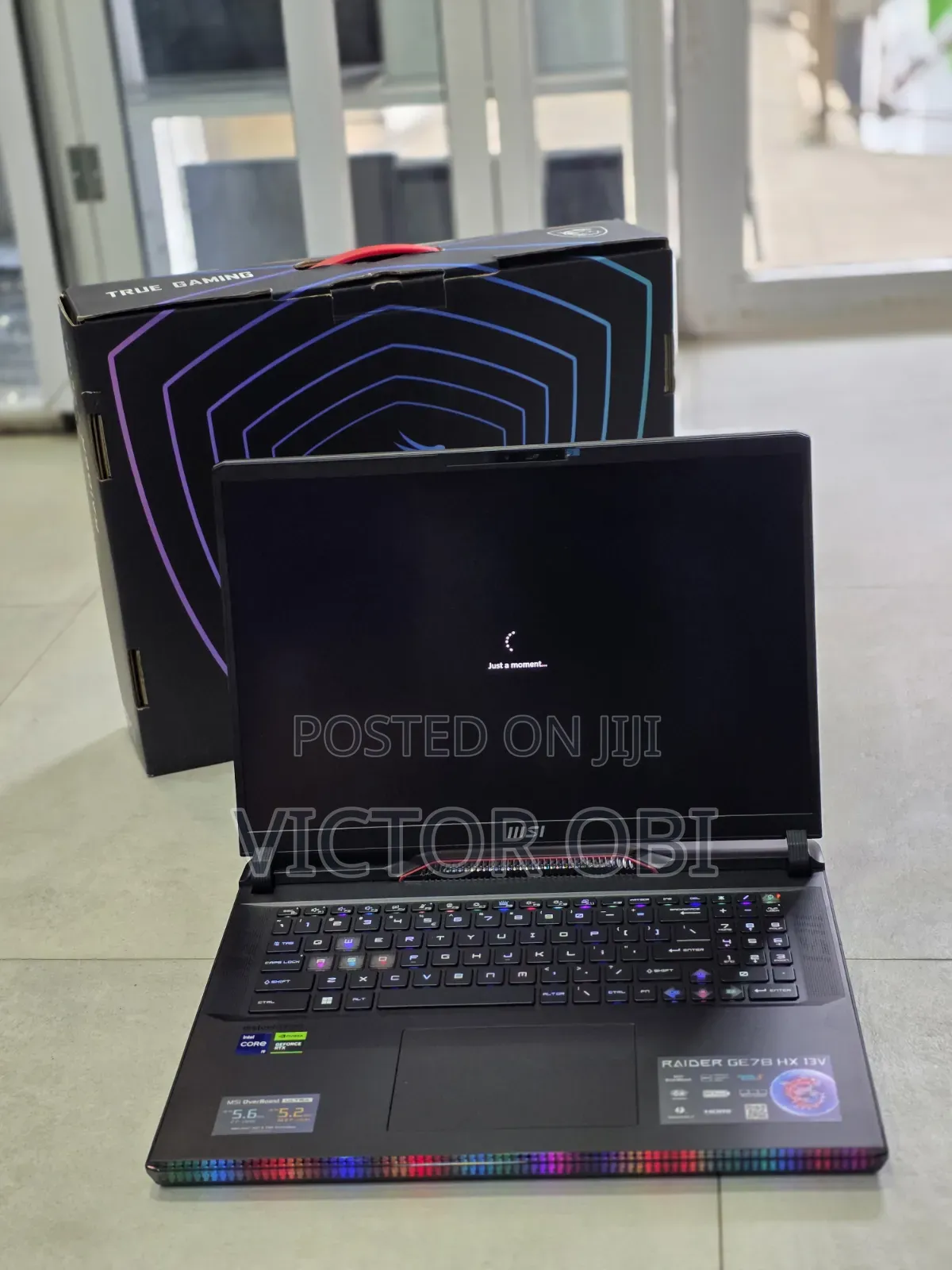 New Laptop MSI Raider GE78HX 32GB Intel Core i9 SSD 2T