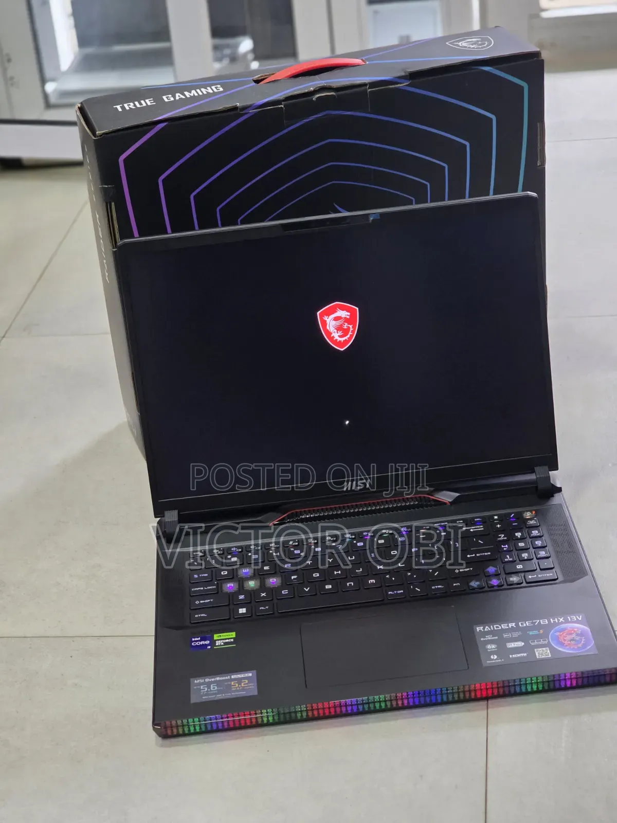 New Laptop MSI Raider GE78HX 32GB Intel Core i9 SSD 2T