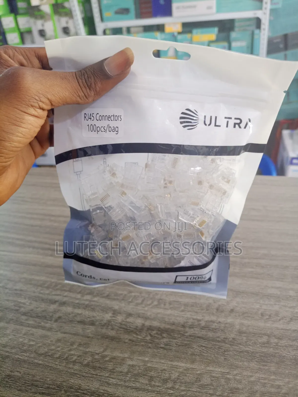 Rj45 Passthrough Cat6 Crystal Head 100pcs