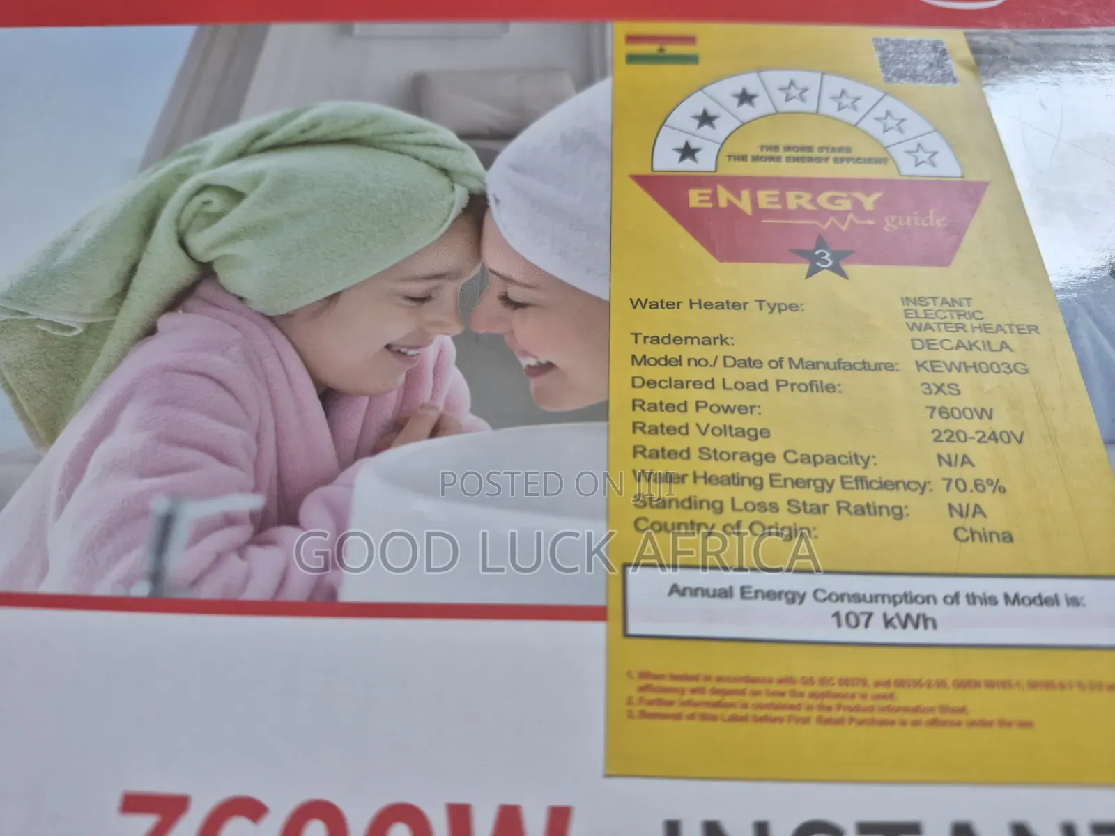 Decakila 7600w Electric Water Heater