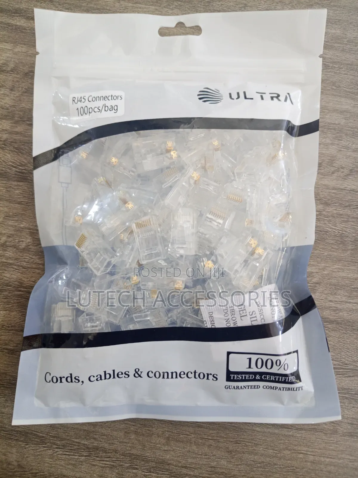 Rj45 Passthrough Cat6 Crystal Head 100pcs