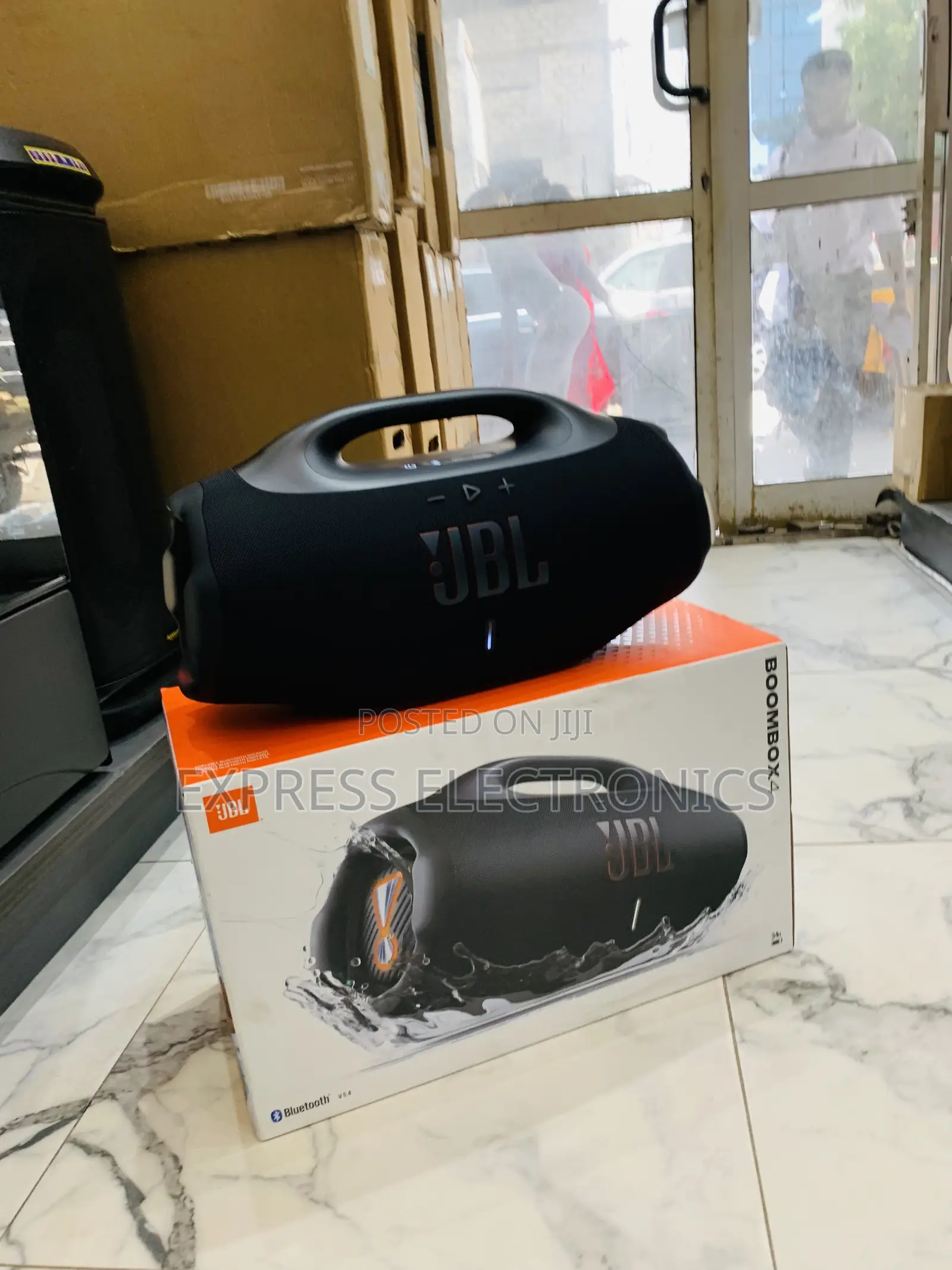 Very Cool JBL Boombox 4 Portable Bluetooth, Waterproof, Deep Bass