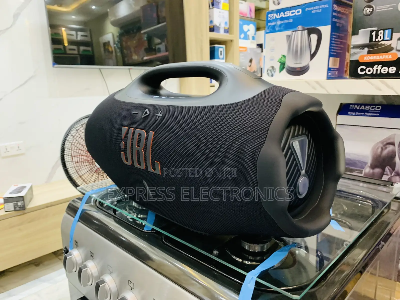 Enjoy With  JBL Boombox 3 Llarge, Powerful Portable Bluetooth Speaker