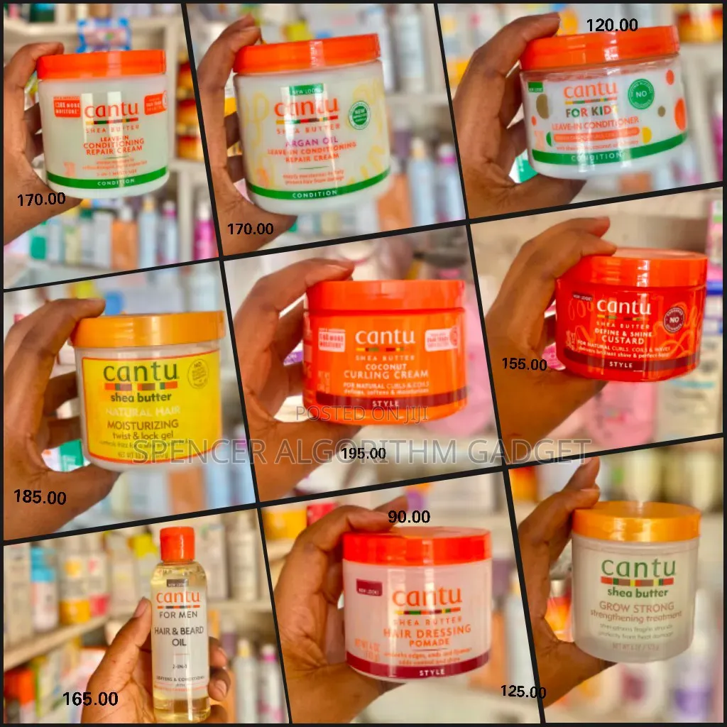 Cantu Hair Care-Leave in/Pomade/Custard/Curling CRM/Lock and Twist Gel