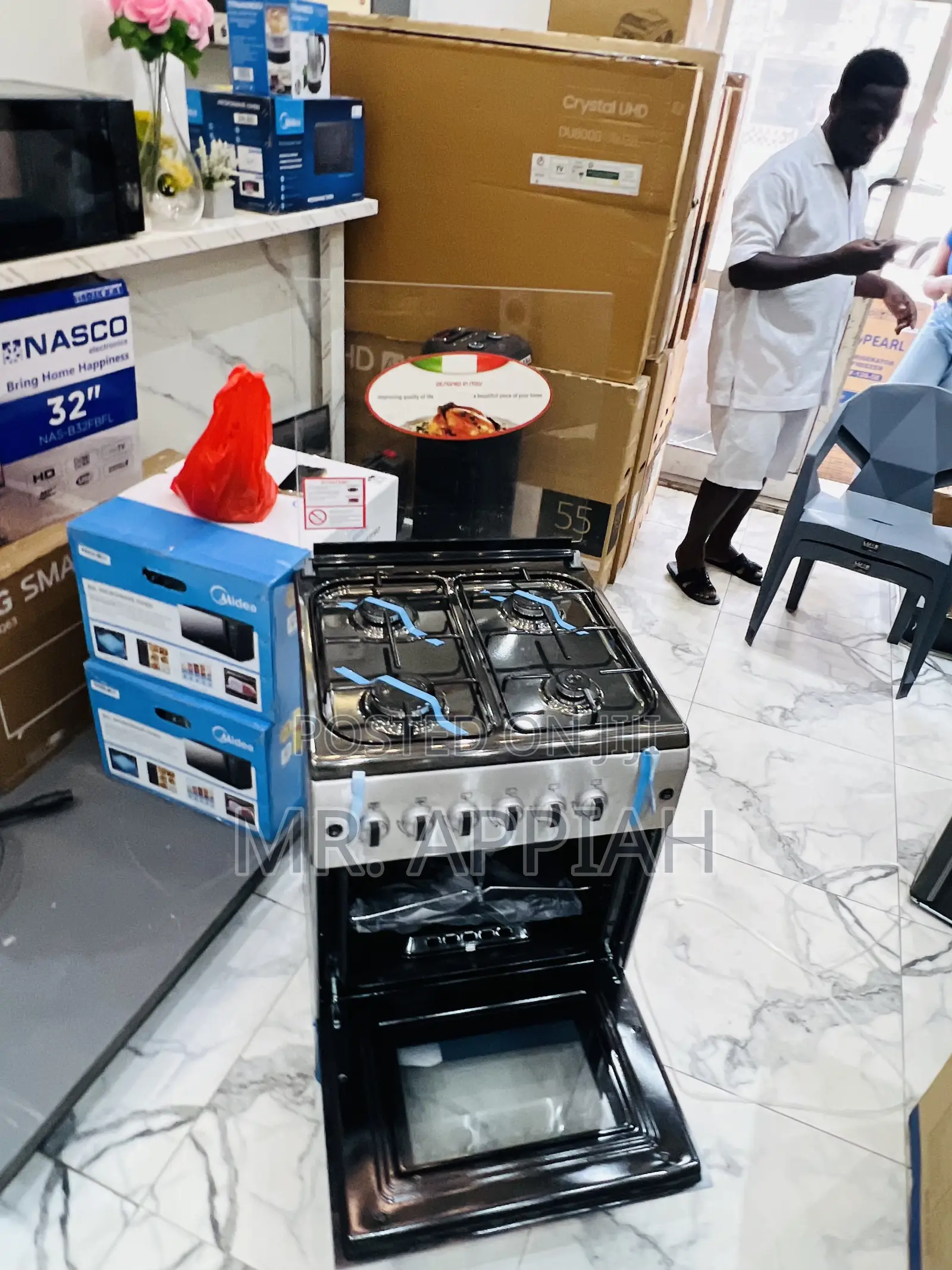 Extremely Classic Ferre 60x60cm New Line 4 Gas Cooker(Gray)..