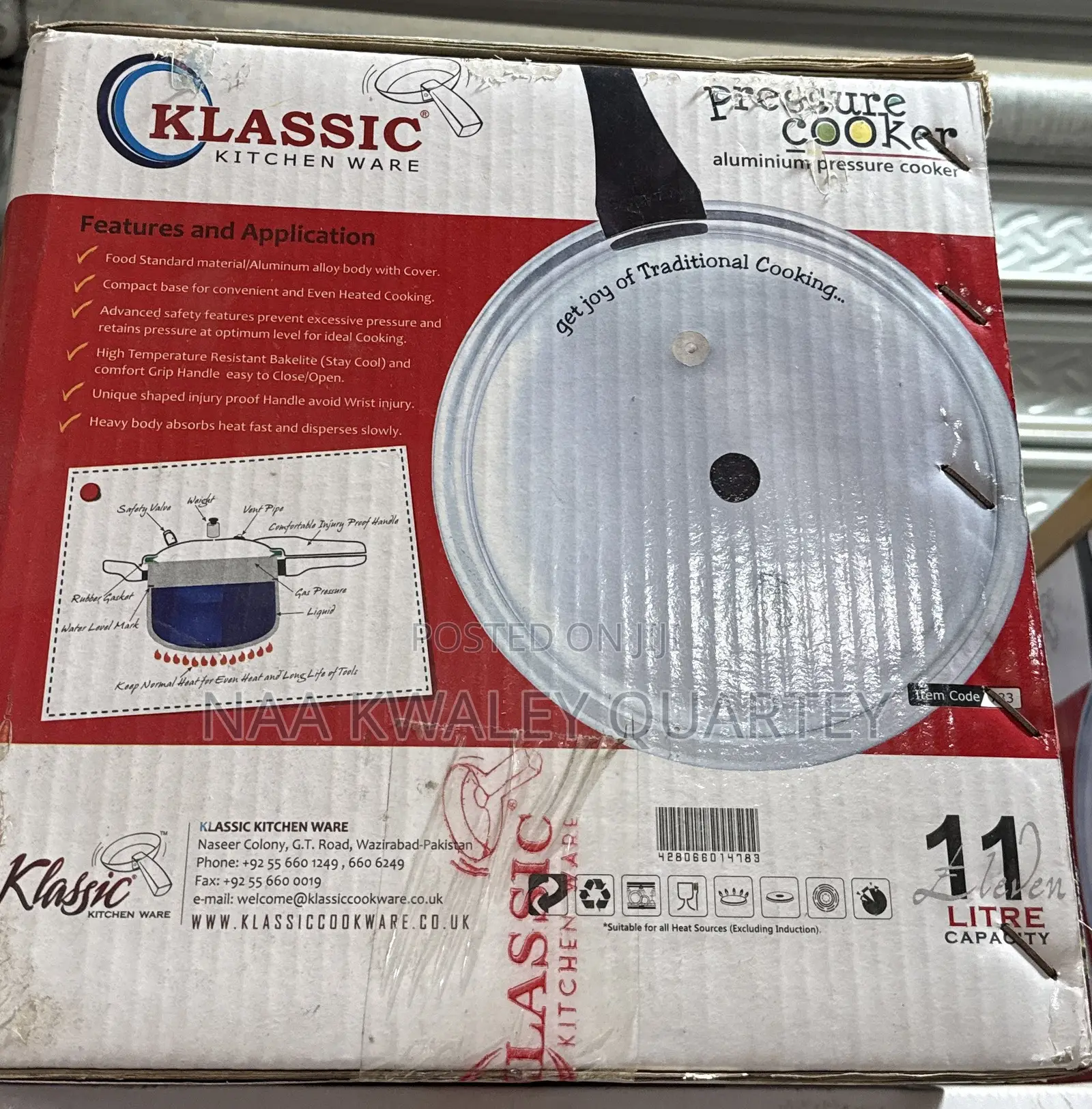11L Manual Pressure Cooker