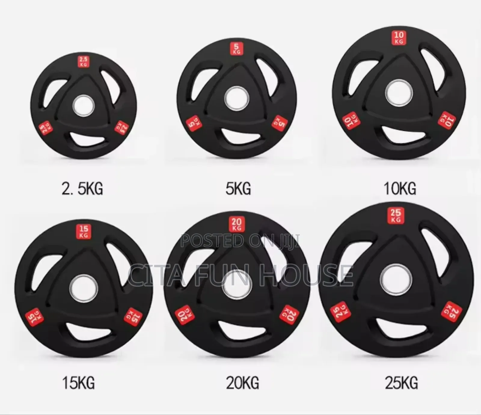 25kg Weight Plates Pair (25kg × 2 = 50kg)