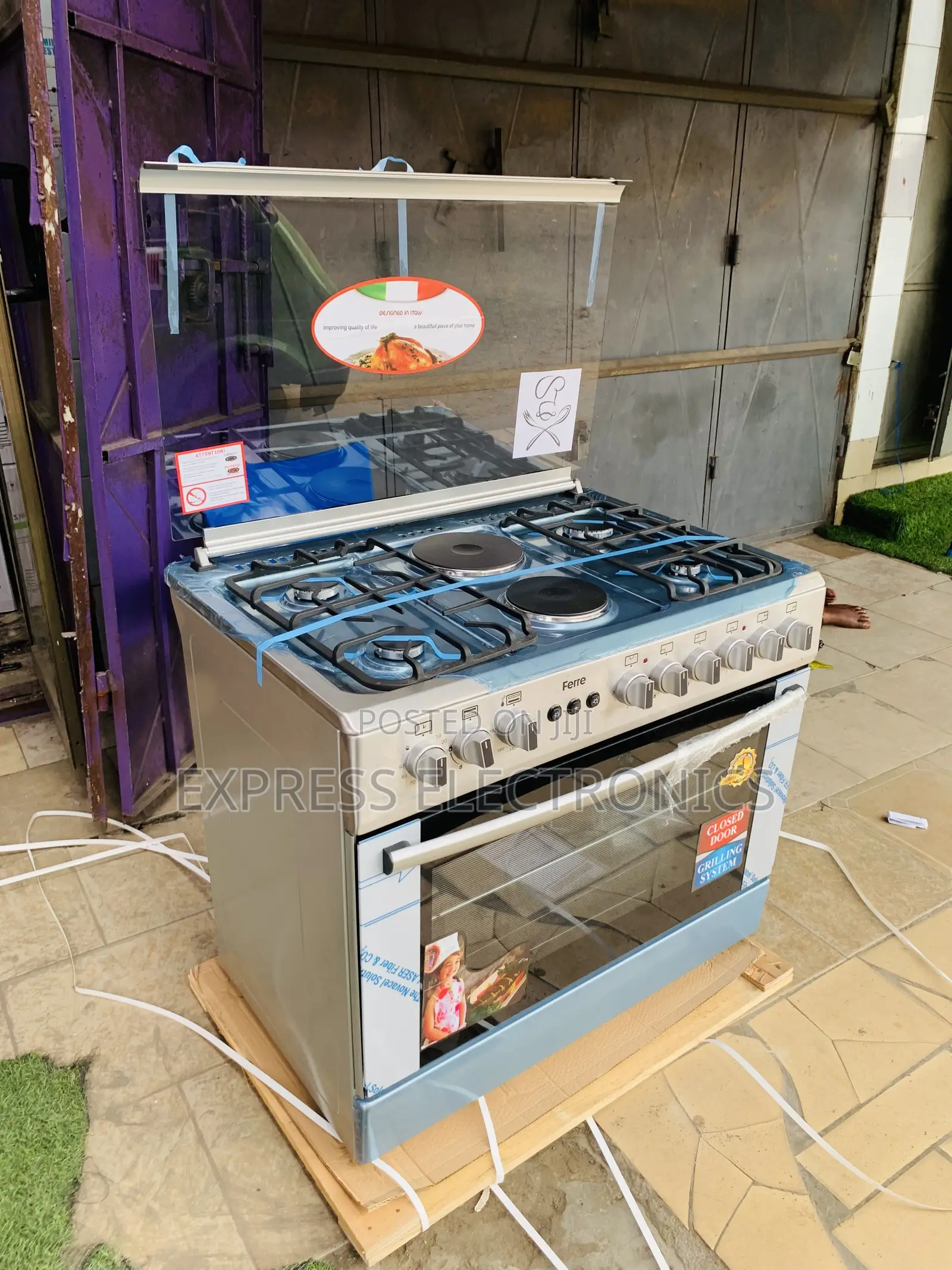 Zealous Sleek Gas Electric Cooker Oven 4-2 Stove 60/90.