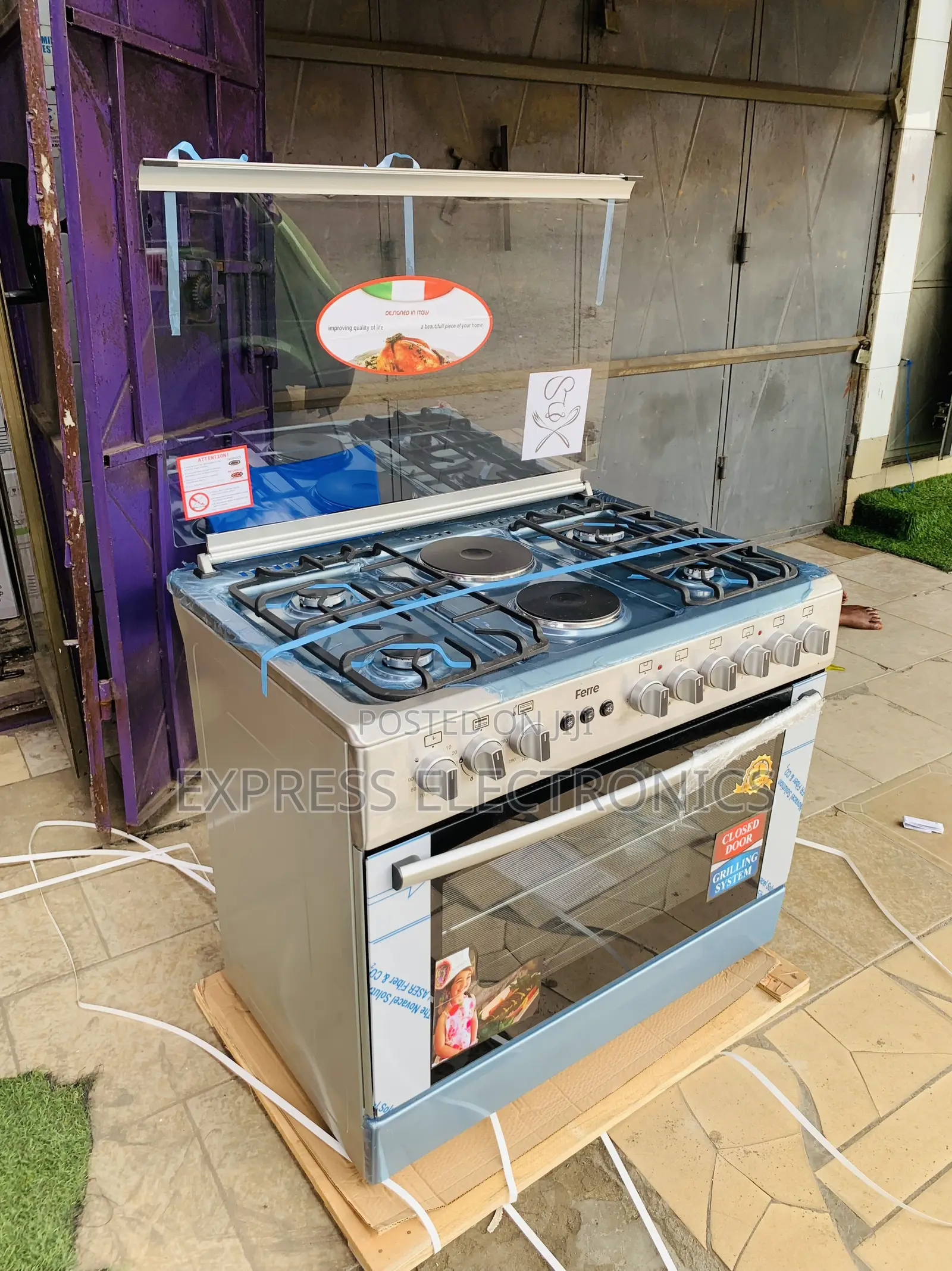 Zealous Sleek Gas Electric Cooker Oven 4-2 Stove 60/90.