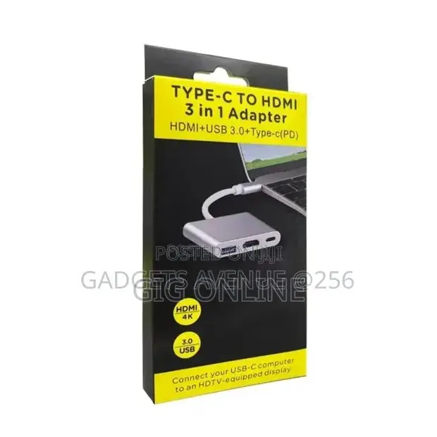 Type C to HDTV 3 in 1 Adapter