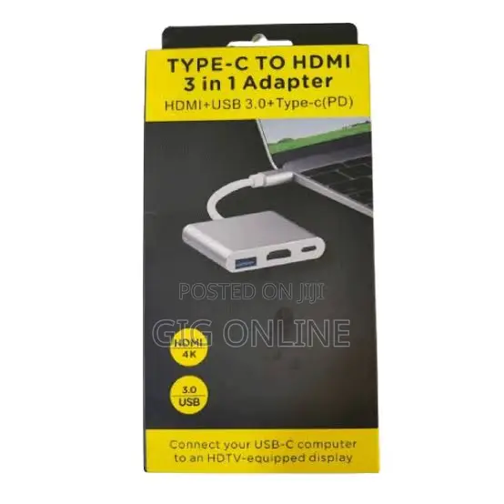 Type C to HDTV 3 in 1 Adapter