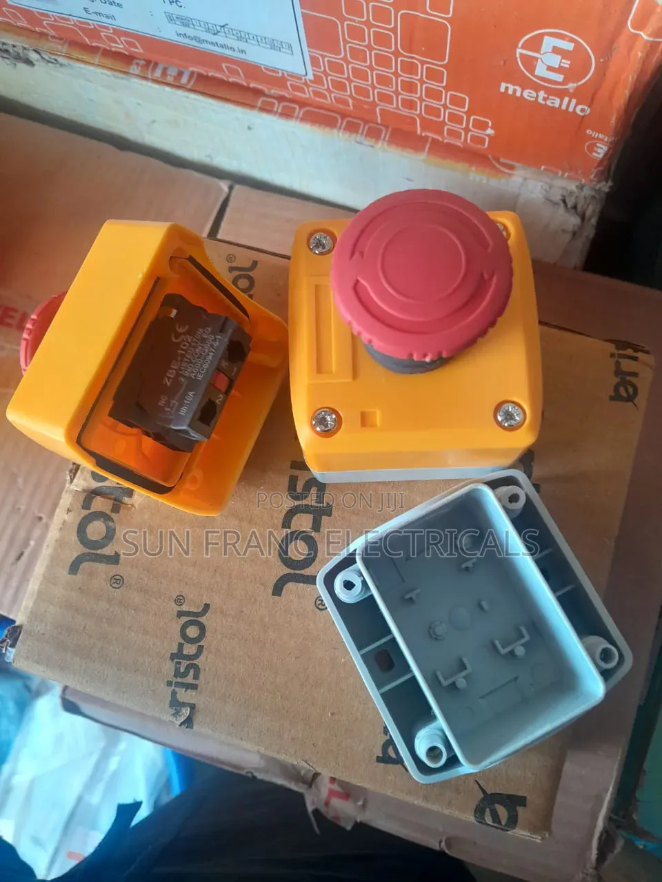 40mm Muchroom Emergency Stop Push Button With Enclosure
