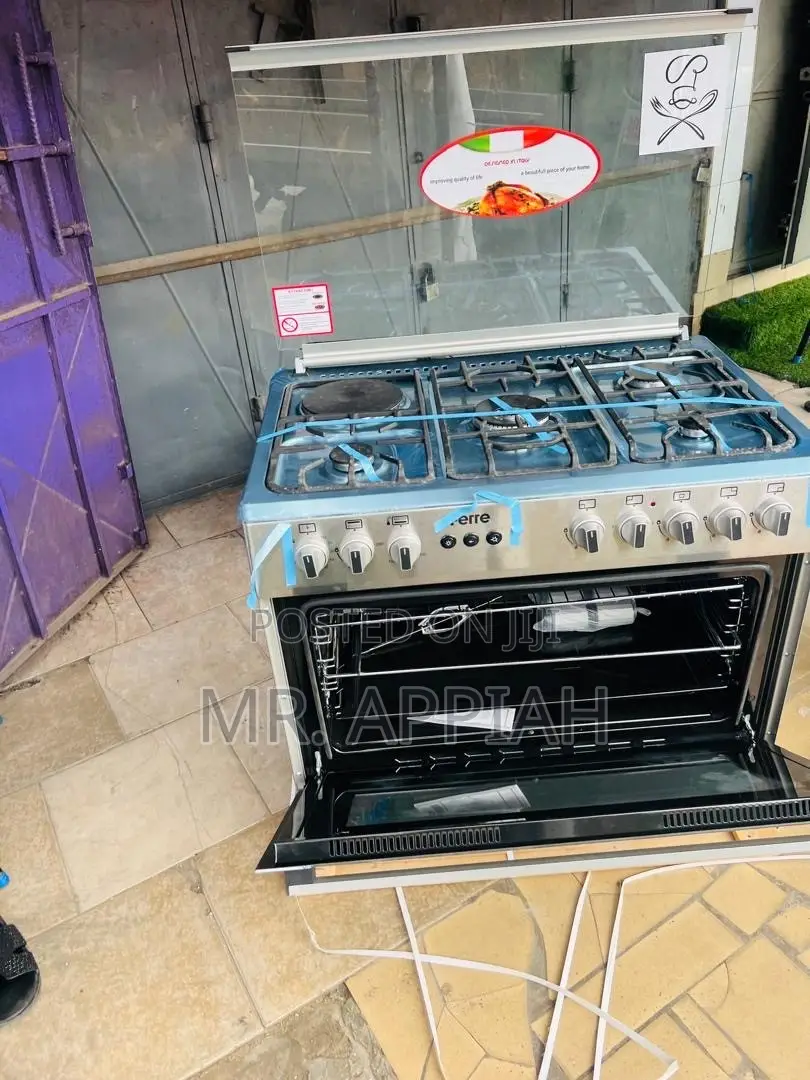 Efficient Design Ferre 60x90cm 4 Gas With 1 Electric Burner(Gray)..