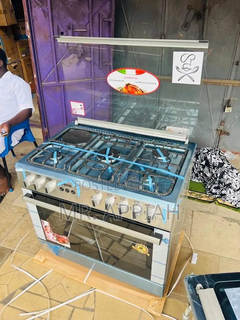 Efficient Design Ferre 60x90cm 4 Gas With 1 Electric Burner(Gray)..