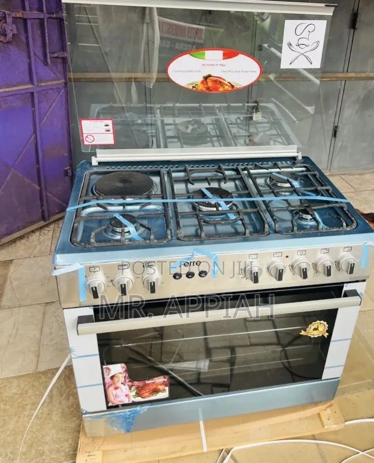 Latest Classic Ferre 60x90cm 1 Electric + 4 Gas Cooker(Gray).