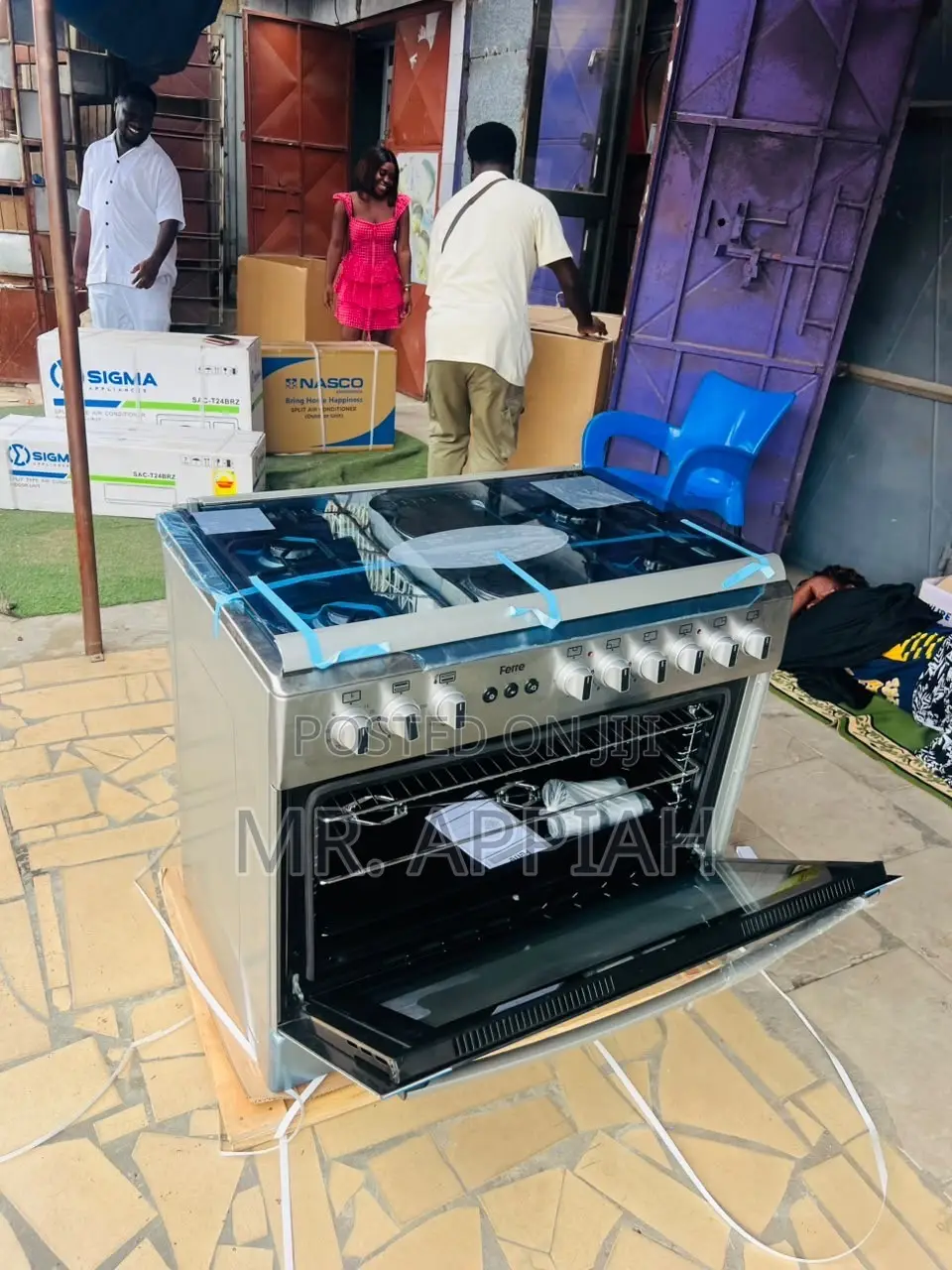 Super Classic Ferre 60x90cm 4 Gas + 2 Electric Glass Lid Cooker