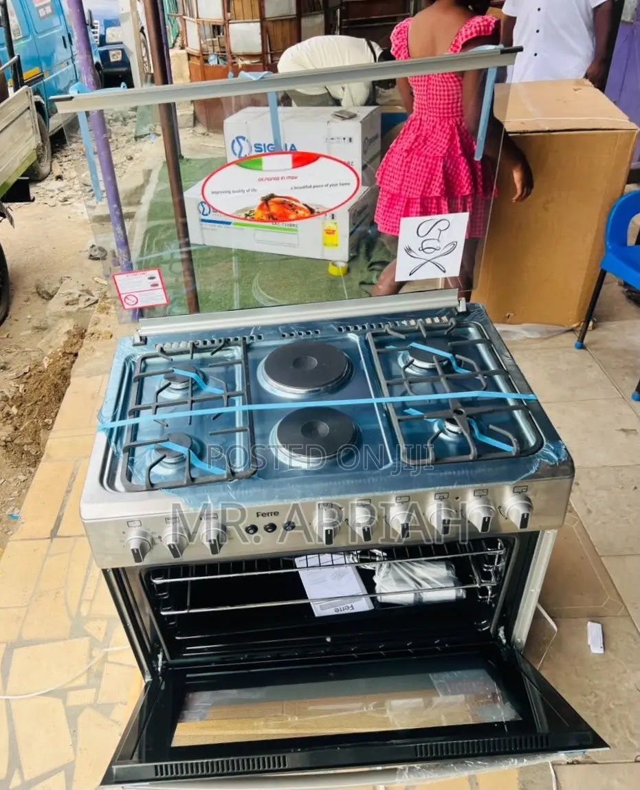 Check Out Durable Ferre 60x90cm 4 Gas + 2 Electric Cooker(Stainless)