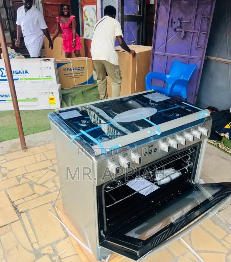 Get Sleek Ferre 60x90cm 4 Gas + 2 Electric Cooker(Rotisserie Oven)