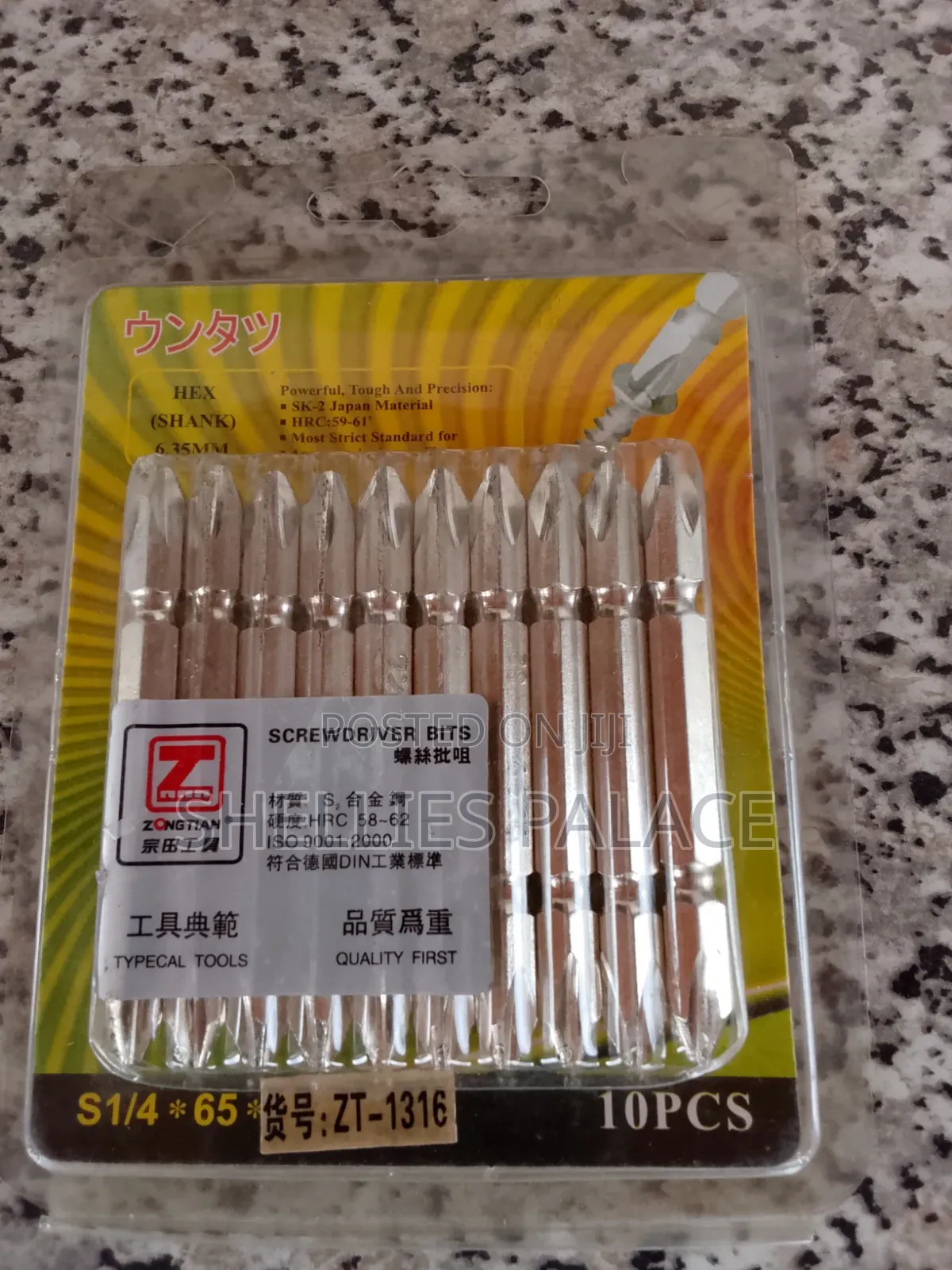 10pcs Screwdriver Bits Grey