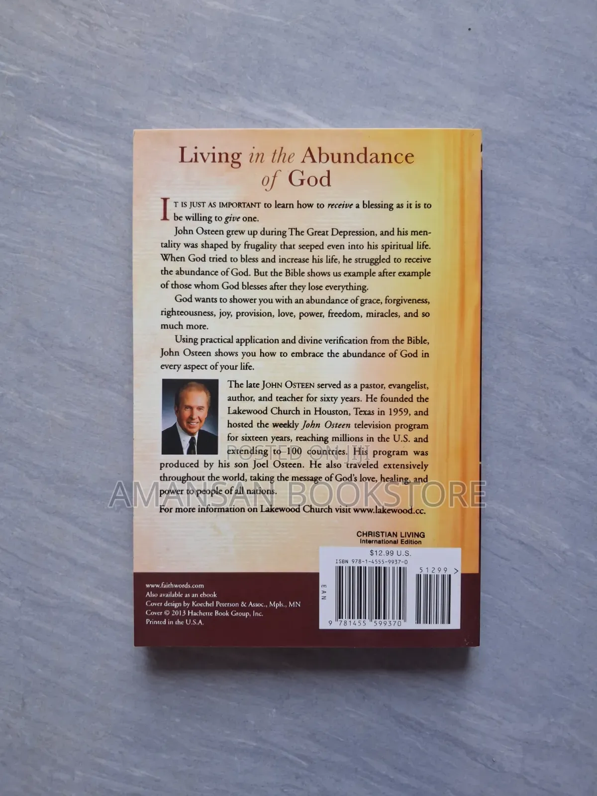 Living in the Abundance of God by John Osteen