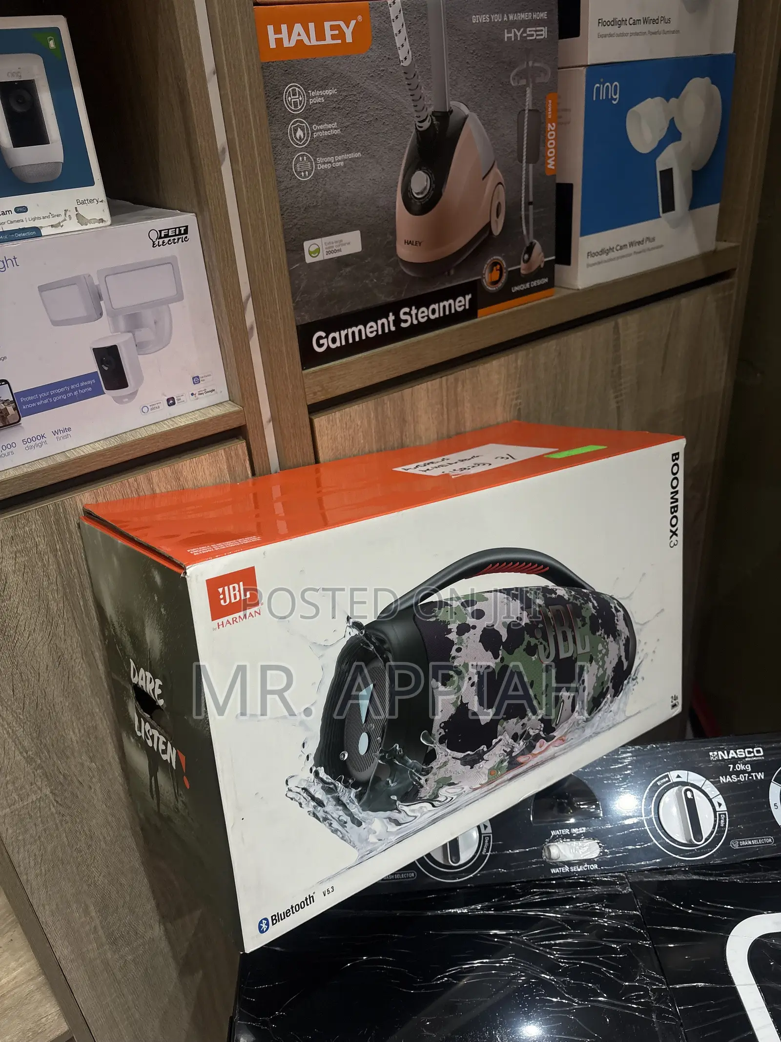 Super Durable JBL Boombox 3 Speaker(Water Dust)..,