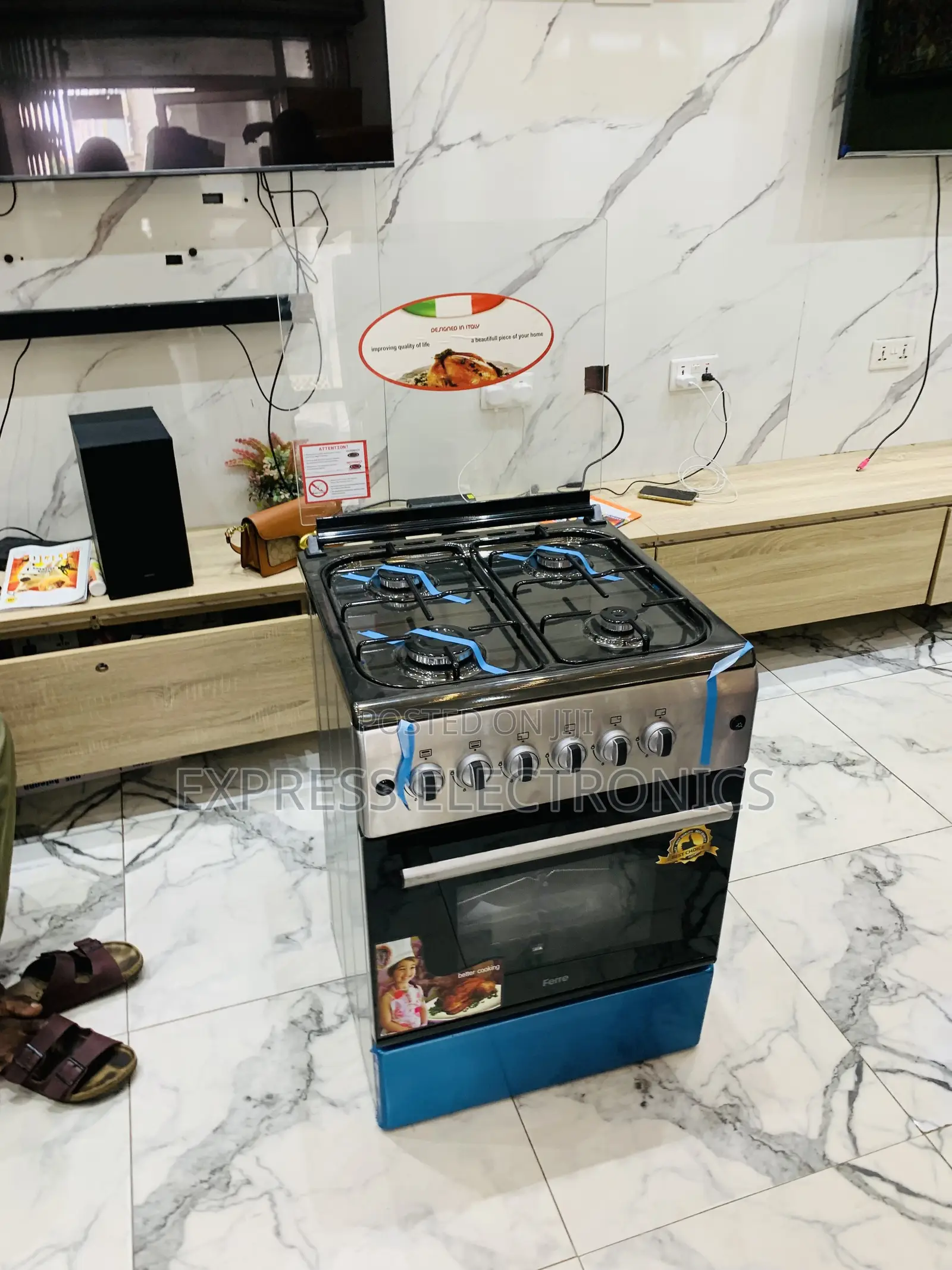Shop the New Line Gas Cooker Oven 6060 4burner Ferre