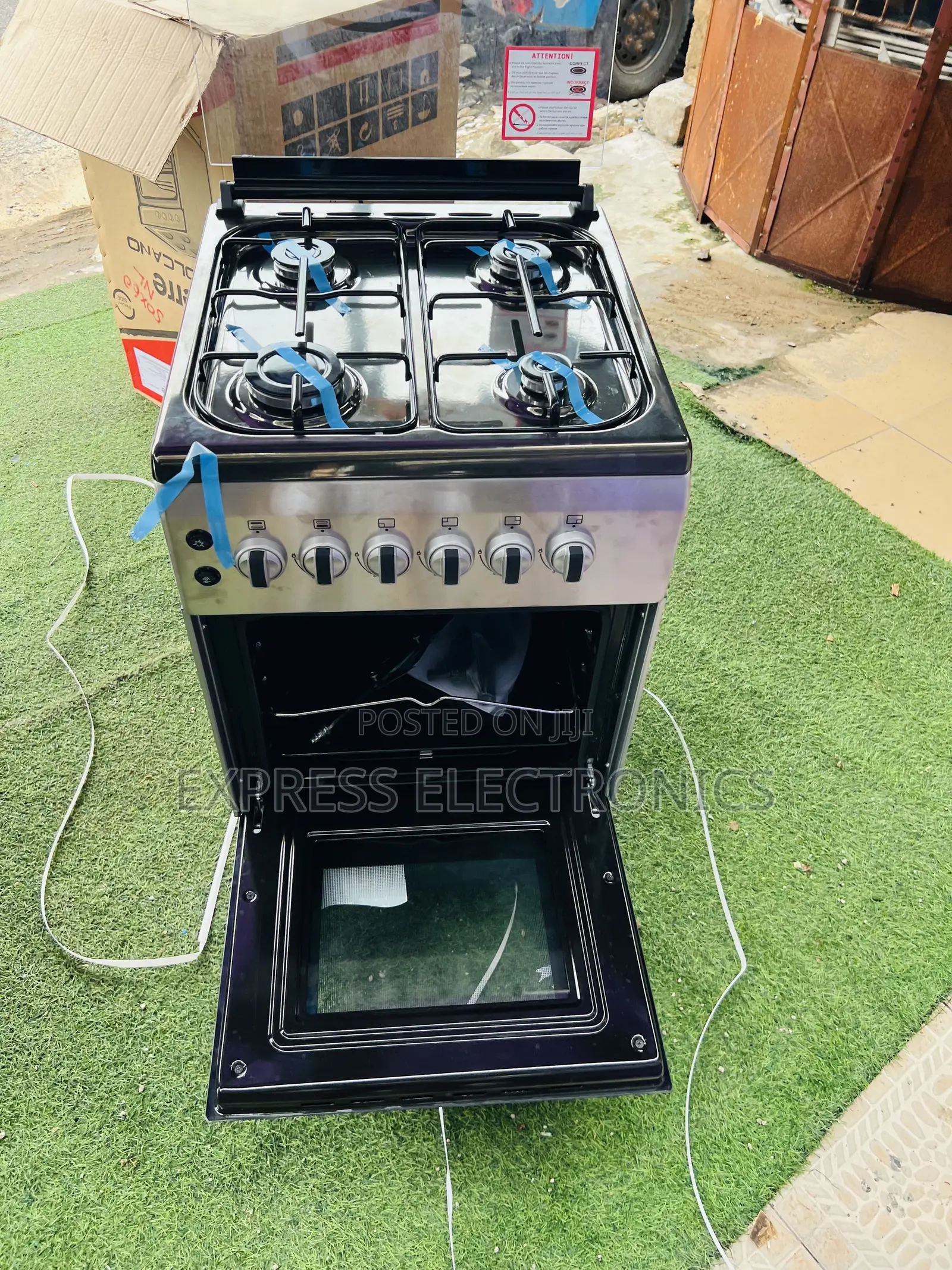 Brand New Gas Cooker Oven 4burner New Line 50/60.