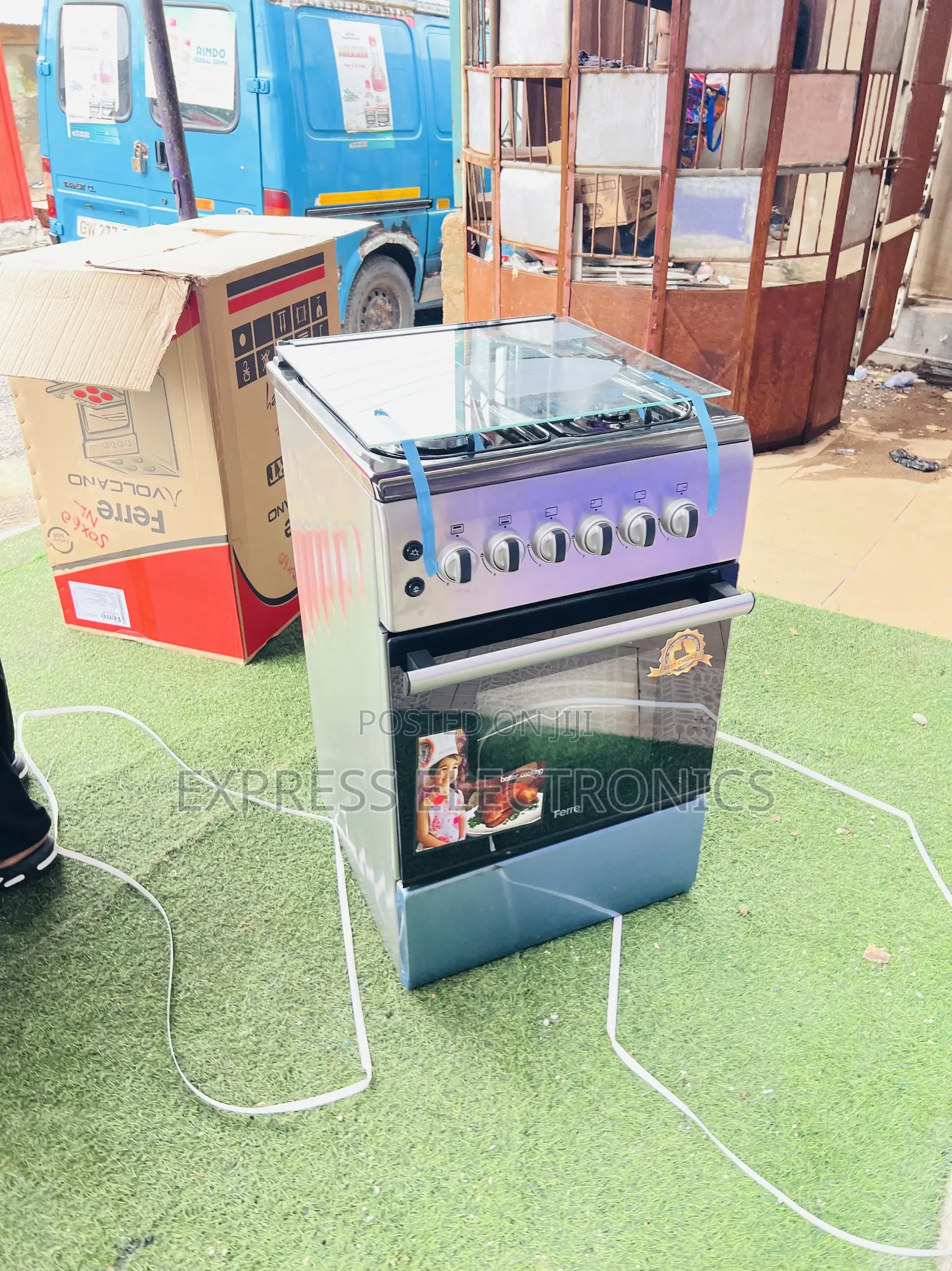 High Quality 4burner 50/60 New Line Ferre Oven Cooker