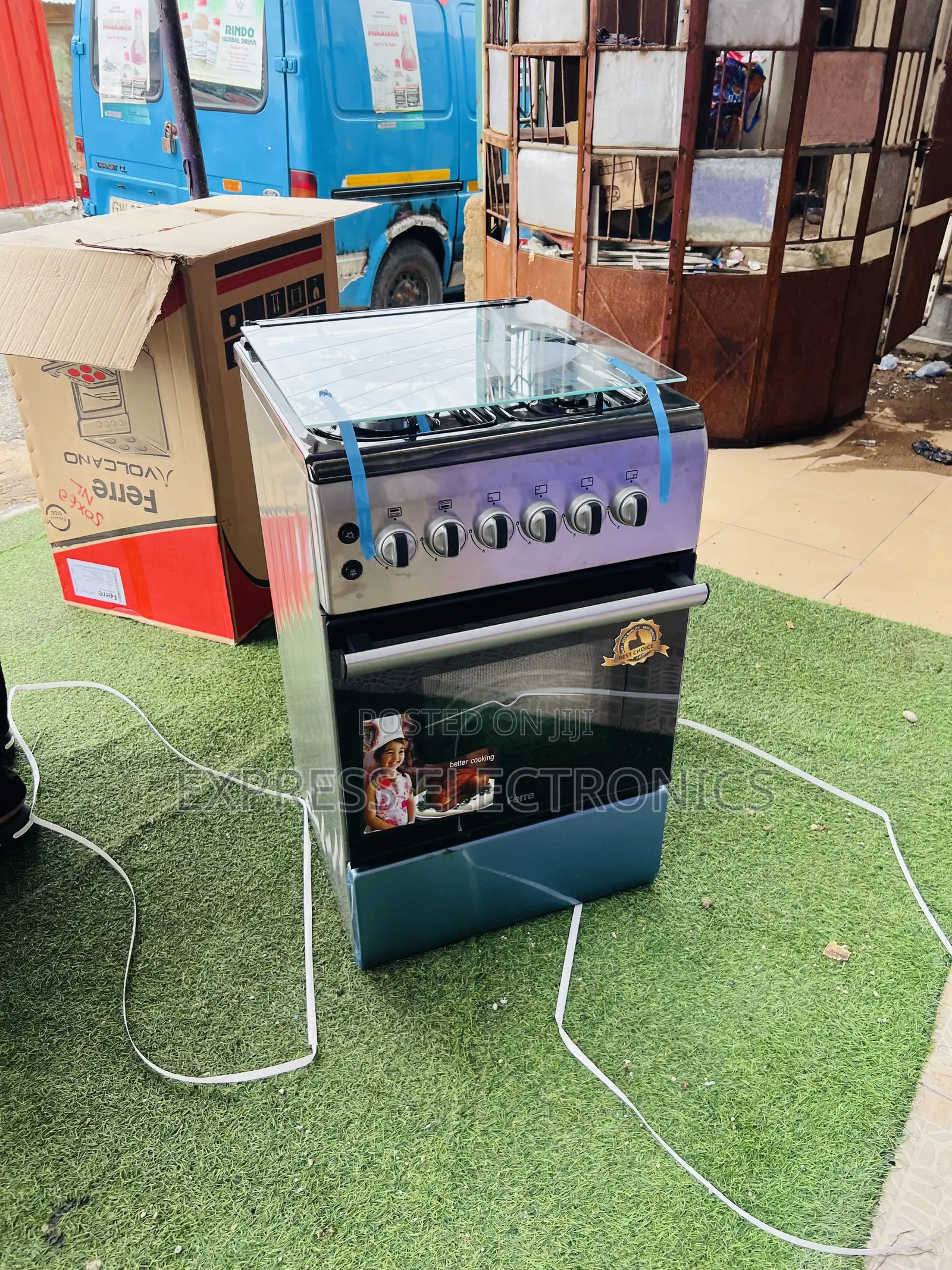 High Quality 4burner 50/60 New Line Ferre Oven Cooker