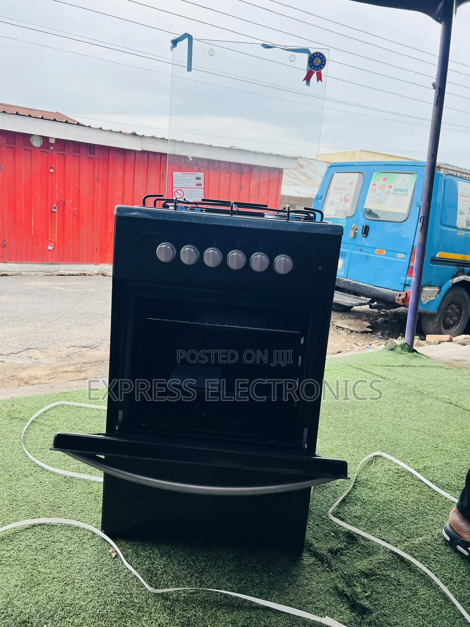 Text Us Fir Black 4burner 50/50 Cooker Oven.
