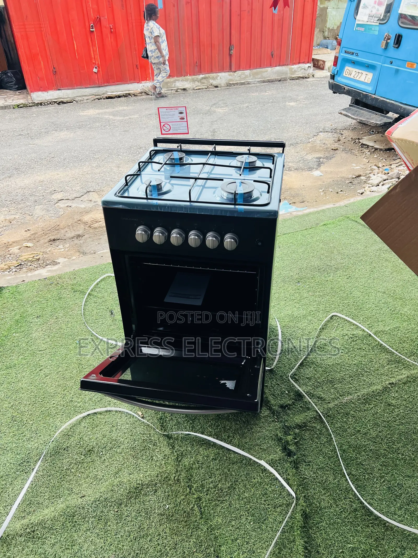 Shop the New Black Volcano 4burner 50/50 Oven