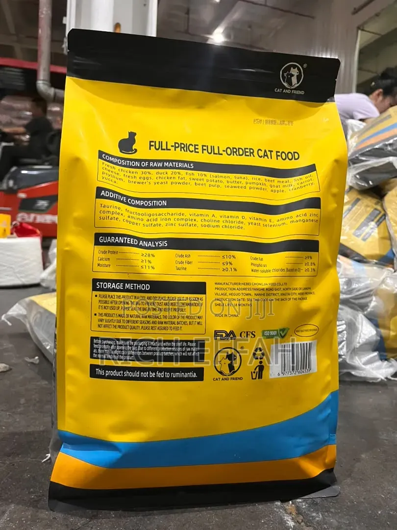 Cat Food 1kg 5kg (Containing Dried Meat, Fish, Chicken, Yolk Etc)