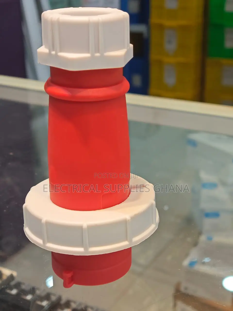 IP67 Waterproof Industrial Plug – 4 Pin 16A 380/415v 3-Phase (0142)