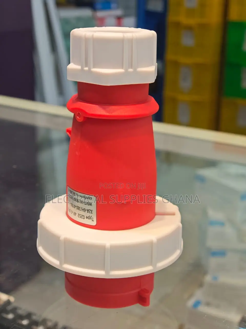 IP67 Waterproof Industrial Plug – 4 Pin 32A 380/415v (0242)
