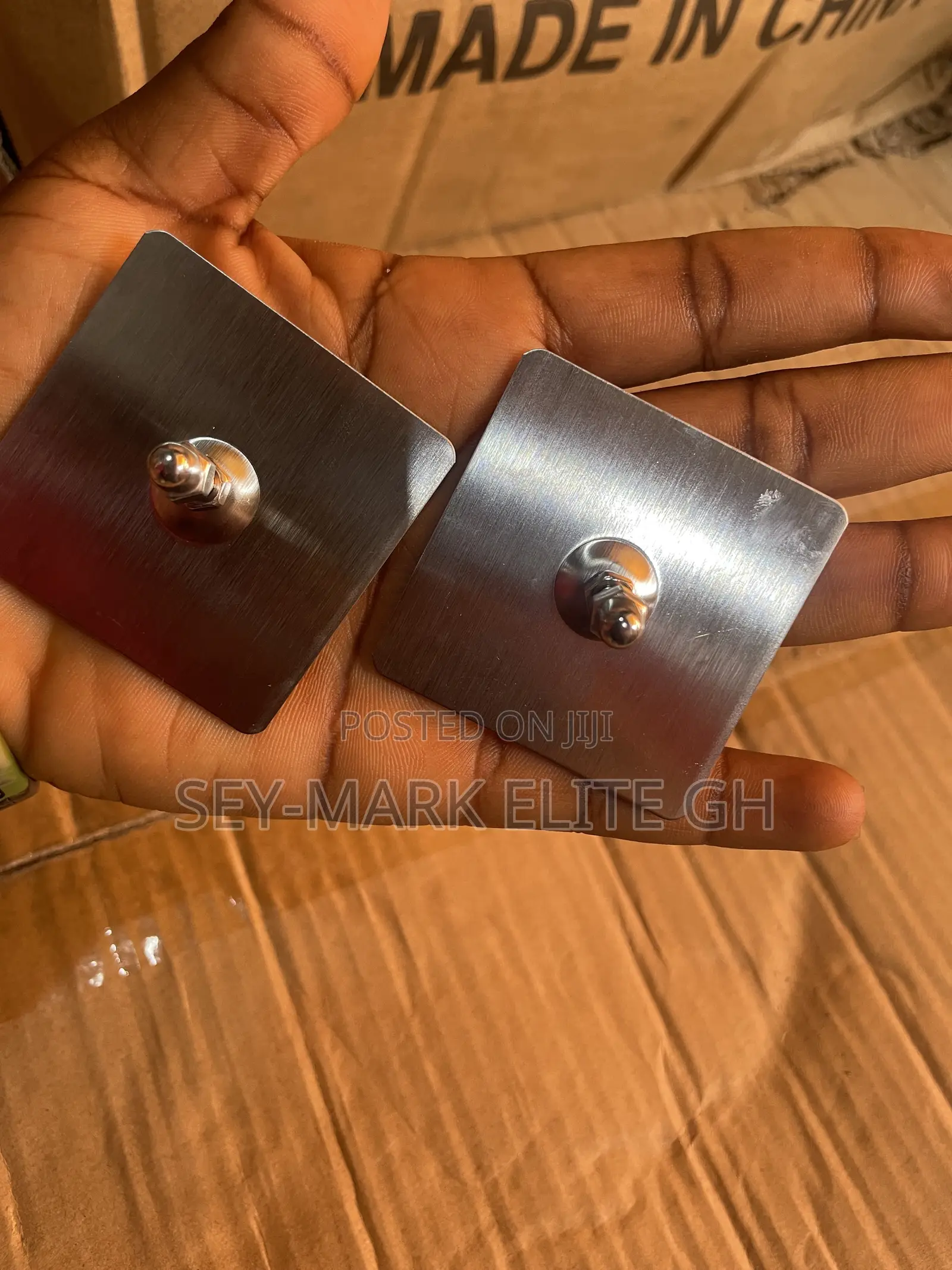 Stainless Adhesive Wall Screw Hook (5pcs)